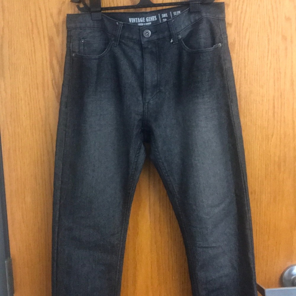 Vintage Genes. 32x30. black Slim fit Jeans.